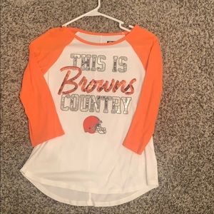 Justice NFL Browns shirt 🧡